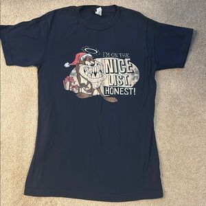 Navy T-Shirt with Taz Cartoon Graphic